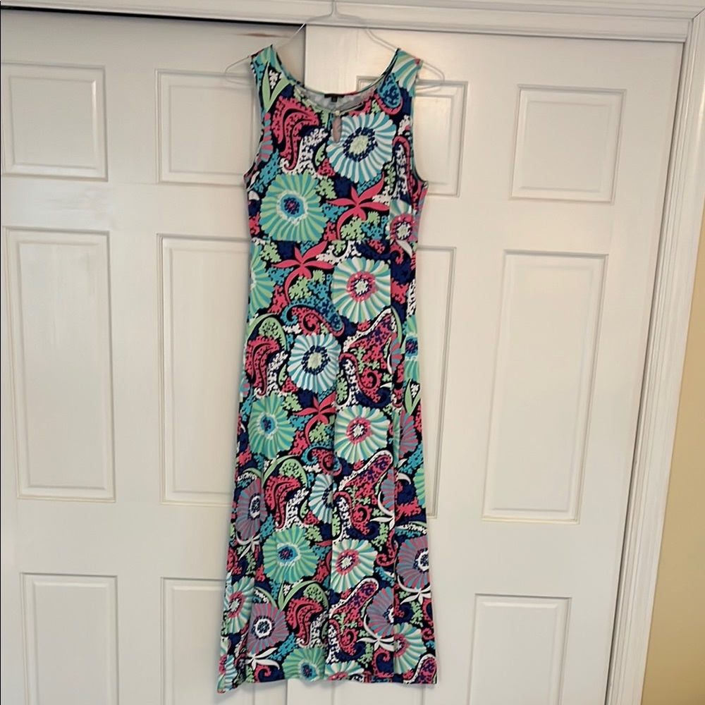 Talbots, Floral Sleeveless Maxi Dress - Multicolor, Size S